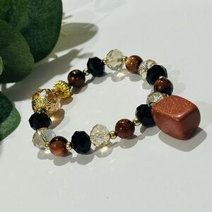 Elegant Brown Venturine Bracelet